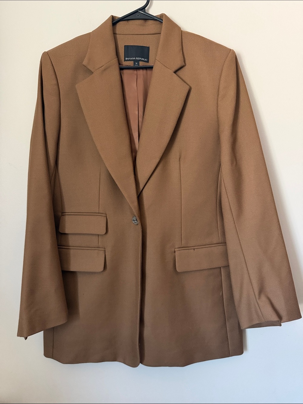 Banana Republic Women's Tan Single-Button Blazer